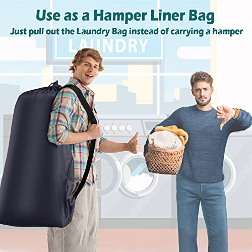 Heavy Duty Laundry Bag (Blue / 41" x 28" x 1")