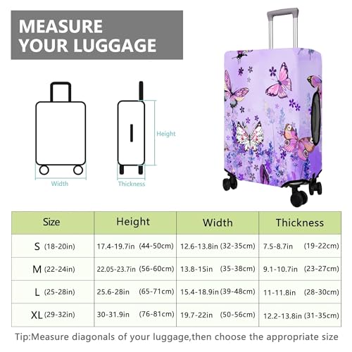 Travel Luggage Cover Suitcase Protector Fits 18 (Travel-15 / XL(29-32in))