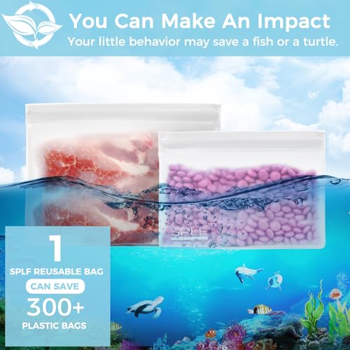 4 Pack Leakproof Clear Toiletry bags (2 Large 2 Medium / White)