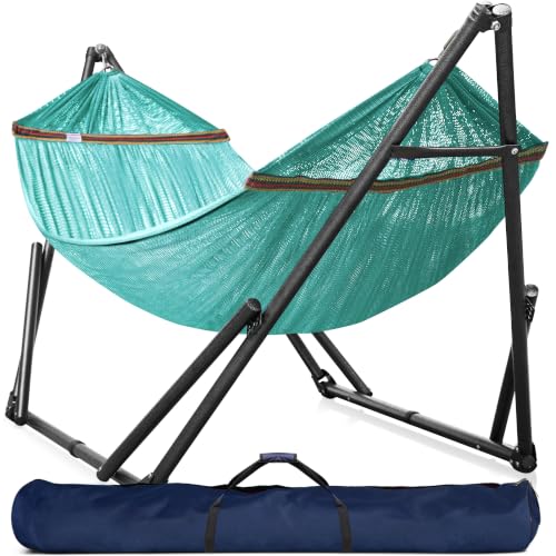 Universal Double Hammock with Stand Included Foldable (1. Sky)