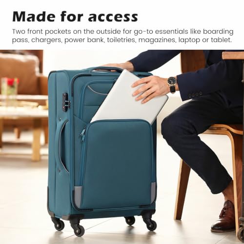 Softshell Luggage (black+blue)