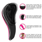 WYNK Detangling Brush 2-Pack for Adults & Kids - Green & Pink Hairbrush for Wet/Curly/Thick Hair, Gentle Knot Remover with Scalp Massage