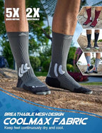 Coolmax Compression Running Socks：20 (9-13 / A-white Grey Black)