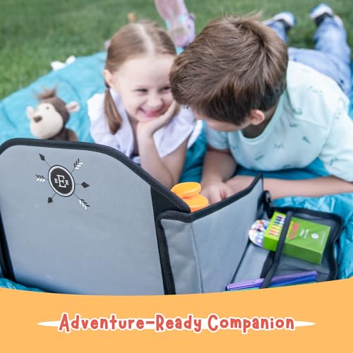 Kids Travel Tray for Car Seat (Teal)