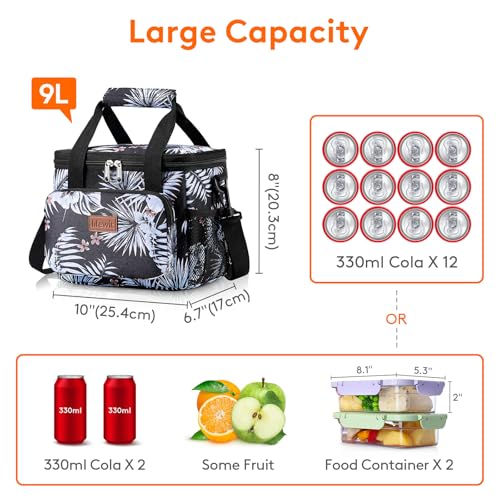 Insulated Lunch Box for Men (Flower / Medium(9L))