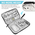 Portable Electronic Organizer Case (A-Black Set / Single Layer)