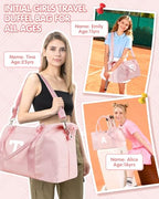 Dance Gym Duffel Bag Gifts for Girls Teen (Pink / H)
