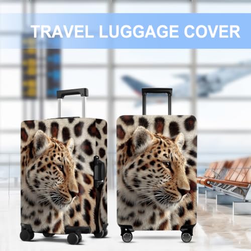 Luggage Cover Washable Suitcase Protector Anti (Leopard / S(fits 20-22inch suitcase))