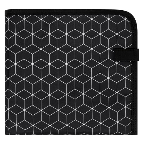 Portable Diaper Changing Pad (Black Geometry (27'' X20''))