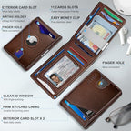Airtag Wallet for Men (Brown134)