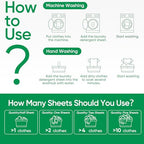 Travel Laundry Detergent Sheets 120 Loads Fresh Linen Scent (60 Count (Pack of 1))