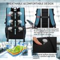 Backpack 17.3 Inch Travel College School Bookbags with USB Charging Port (17.3inch / 17.3in-lake Blue)