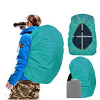 Waterproof Backpack Rain Cover for (Lake Blue / Middle (for 30-40L backpack))