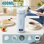 Portable Electric Kettle for Travel 120V (BIue / 0.4 Quarts)