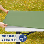 2 Pack Square Spandex Fitted Table Cloth (Sage Green / 42" x 42" (Square))