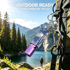 Three Tube Whistle Aluminum Alloy Survival Whistle for Outdoor Needs Sports Referee Emergency (purple2pcs)