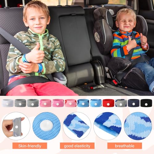 12 Pairs Motion Sickness Bracelets Adults Kids (Camouflage Color)