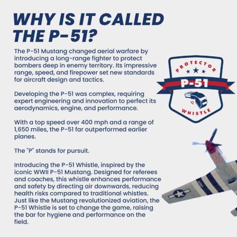 P51 Loud Whistle for Adults Emergency Use (Black)