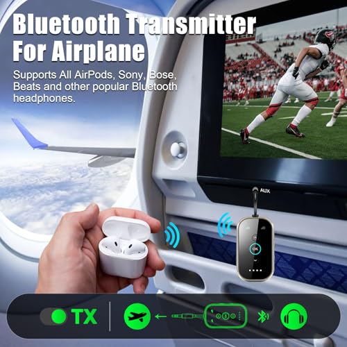 Bluetooth 6.0 Transmitter Receiver (Silver Black)