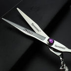SHARONDS Hair Cutting Scissors Hairdressing Scissors Thinning Scissor Professional Barber Salon Home Shear For Men Women (8 inch flat)