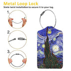 2 Pack The Starry Night Luggage Tags for Suitcases (The Starry Night)