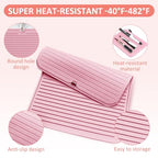 Large Heat Resistant Silicone Mat for Hair Styling Tools (Pink)