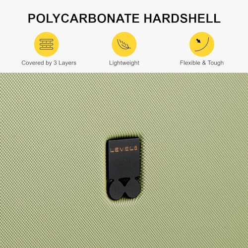 Hard Shell 20 Inch Carry on Luggage Airline Approved (Pickle Green / Carry-On 20 Inch)