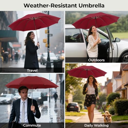Compact Travel Umbrella (Inverted-Wine)