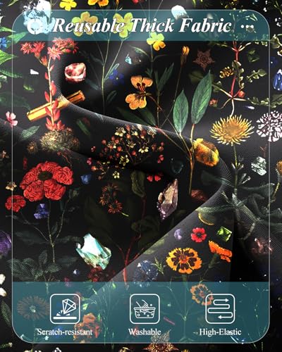 Luggage Cover for Suitcase Tsa Approved Protector (Small (21-23 inches) / Flower)