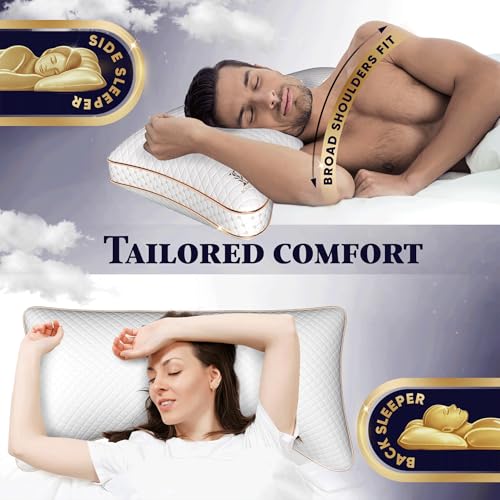 King 2 Pack Memory Foam Pillow (King (Pack of 2))