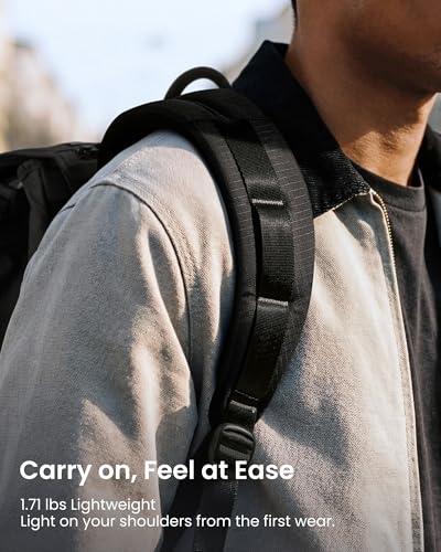 Flap Laptop Backpack (Black Lightweight)
