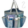 Mesh Shower Caddy Portable with Drawstring (Blue with Drawstring)