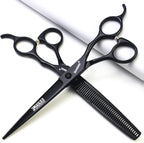 SHARONDS 7 Inch Stainless Steel Professional Barber Scissors Hair Thinning Scissors Hairdresser or Home Hairdresser Variant/Hybrid Scissors (7 inch-3pc)