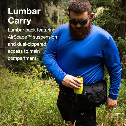 Talon 6L Men's Lumbar Hiking Waist Pack (6l (Extended Fit) / Black/Coal Grey)