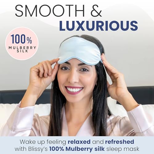 Silk Sleep Mask (Sky Blue)