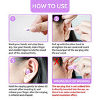 Soft Foam Ear Plugs for Sleeping (Purple/White / 1 pair (Pack of 5))