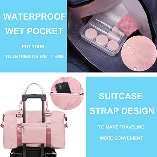 Travel Duffle Bag (Pink)