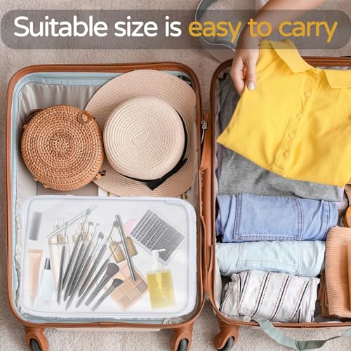 3PCS Clear Hard Plastic Zipper Case (1M+2S)