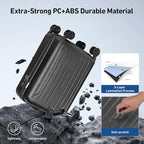 Carry on luggage 22x14x9 Airline Approved Hardshell Suitcase (Black / 20" Carry On)