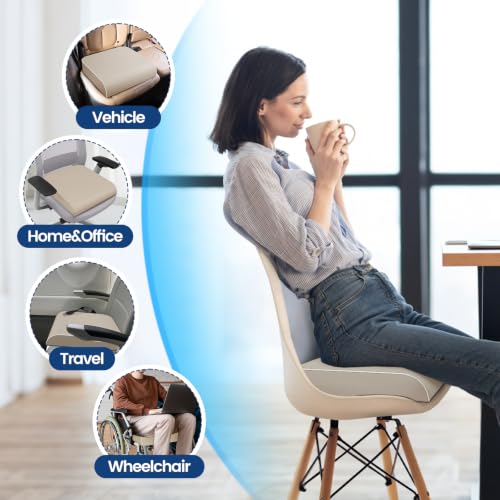 Seat Cushion Chair Pad (Beige / 2X-Large)