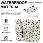 Waterproof Beach Tote Pool Bags for Women Ladies Extra Large Gym Tote Carry On Bag With Wet Compartment for Weekender Travel (Black Little Flower 95)