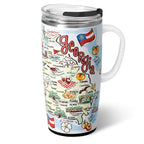 22oz Insulated Travel Mug with Handle & Lid (Georgia / 22 Ounces)