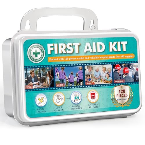 120 Pieces Hardcase First Aid Kit (120 Pieces)