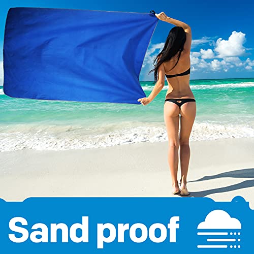 2 Pack Microfiber Camping Towels (Dark Blue / S: 32" x 16"+32" x 16")