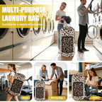 Laundry Bag Backpack (1Pack / Leopard Print)