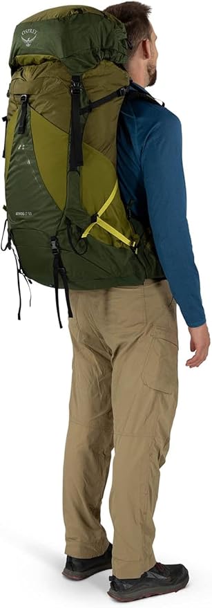 Osprey Atmos AG LT 50L Men's Backpacking Backpack, Night Shift/Scoria Blue - Image 9