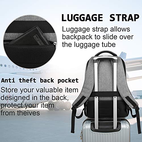 17 Inch Laptop Backpack (Travel Backpacks / 17 Inch / Grey)
