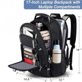 Extra Large Laptop Backpack (A-black-silver)