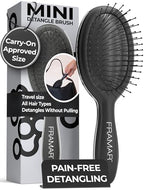 Mini Hair Brush Detangler (Black - Mini)