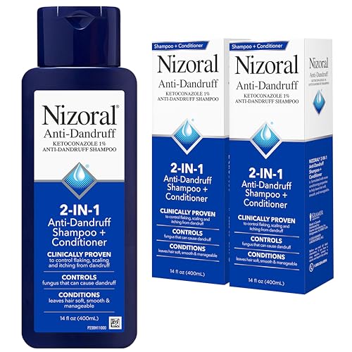 2-in-1 Anti Dandruff Shampoo and Conditioner, 14 Fl Oz, 2 Pack (14 Fl Oz (Pack of 2) / Shampoo + Conditioner)